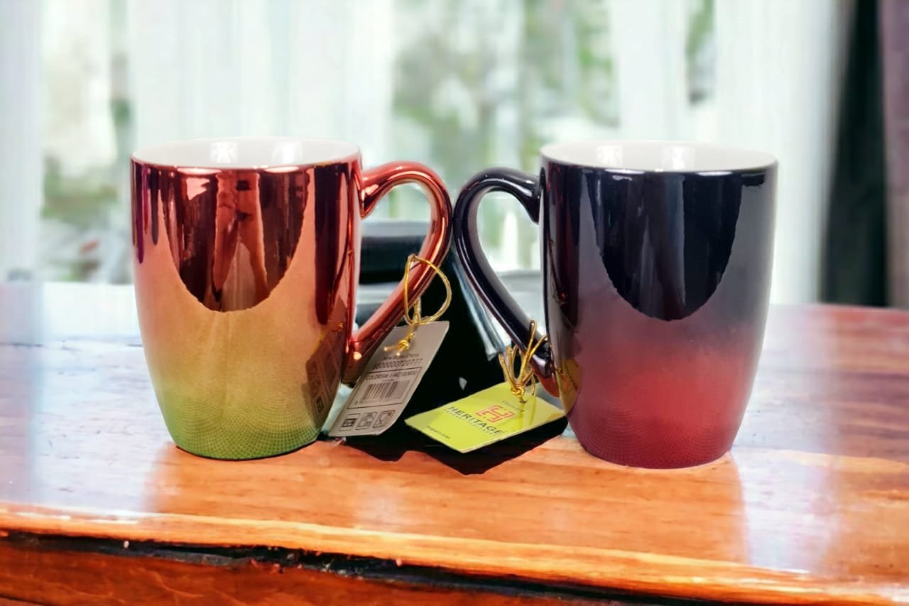 Reflective Coffee Mugs Double Tone