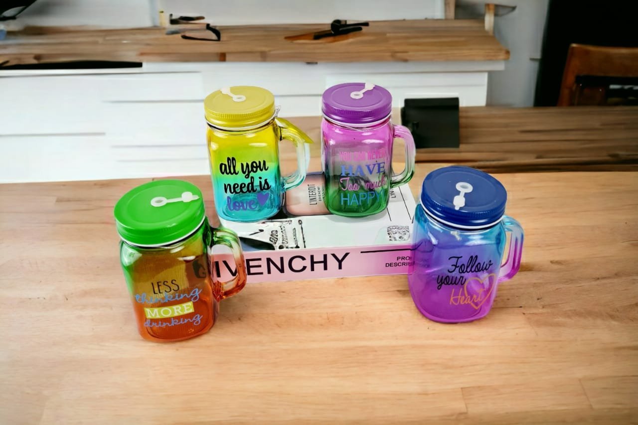 Chromatic Mason Jar Mugs