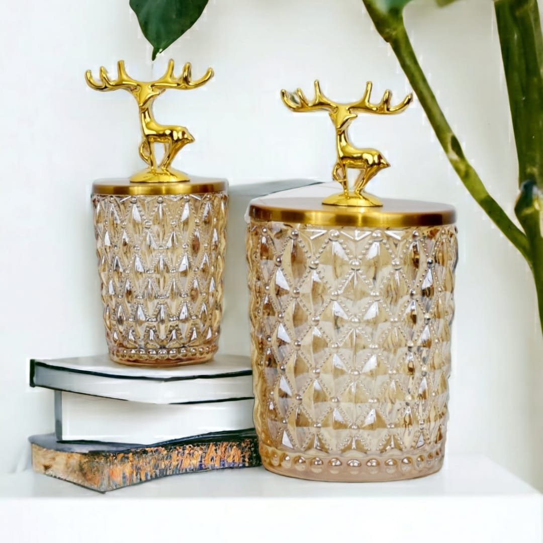 Antler Crystal Candy Jar Set