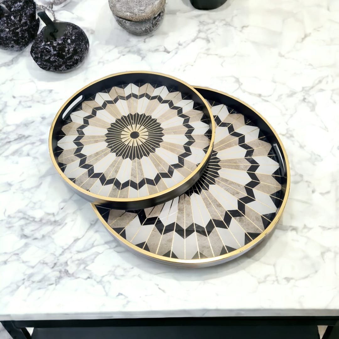 Italian Round Serving Tray