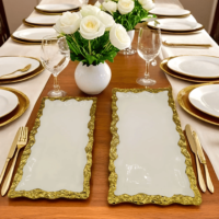 White-and-Gold-Platter-Set