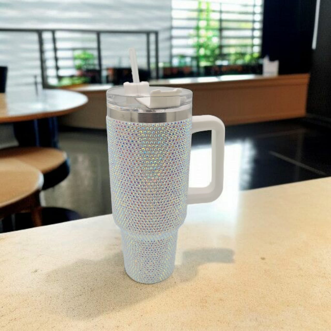 Insulated Rhinestone Tumbler – 40oz Glamour in Every Sip