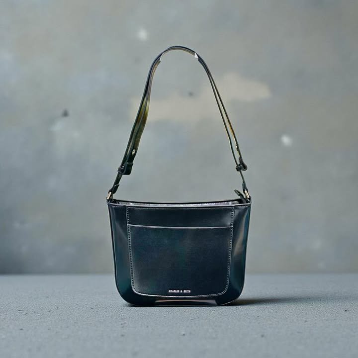 Charles & Keith Faux Leather Bag: Irie Structured Tote