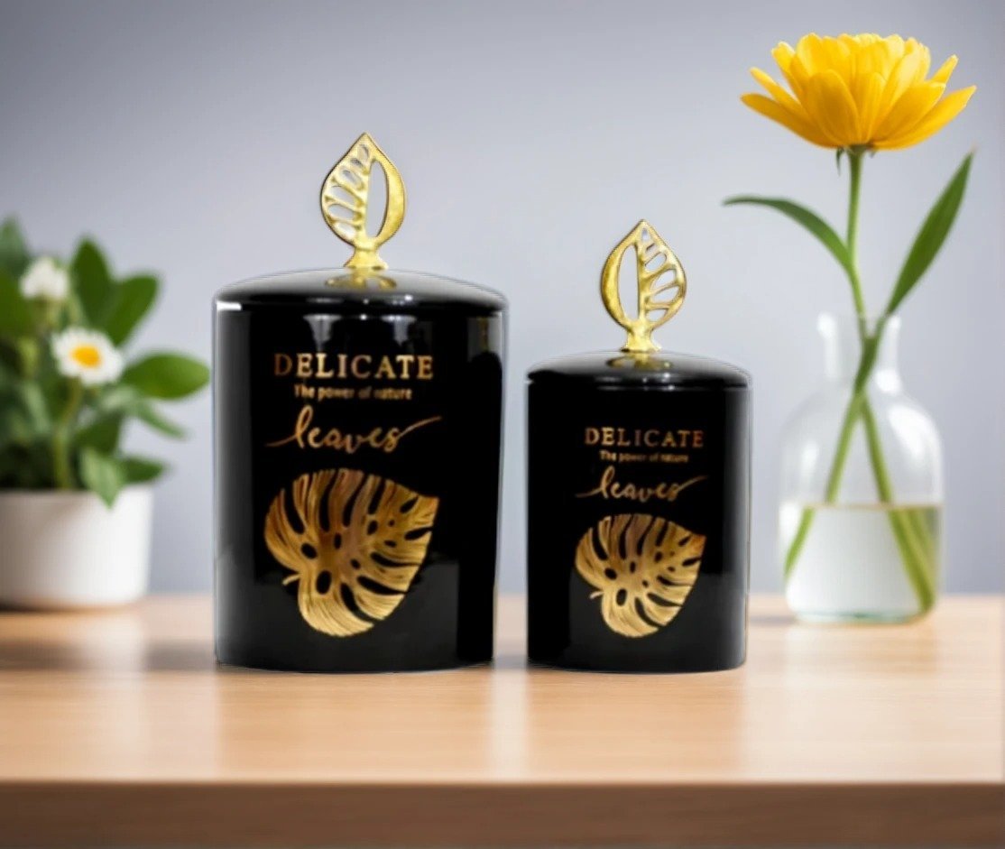 1745591708826.jpg Leaf Candy Jar Set - Image 1
