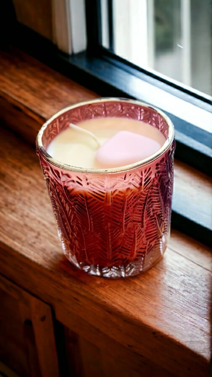 Aroma-Scented-Candle-in-Glass-Jar-ITL320.jpeg Aroma Scented Candle in Glass Jar - Image 1