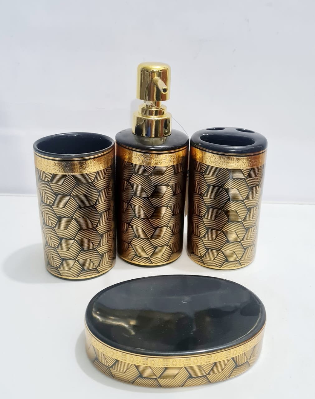 Ceramic-Bath-Set-G-P4250-Q1-CBGLD-KGC49.jpeg 4 Pc Bath Set - Image 1