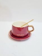 Ceramic Cup With Saucer - Image 2