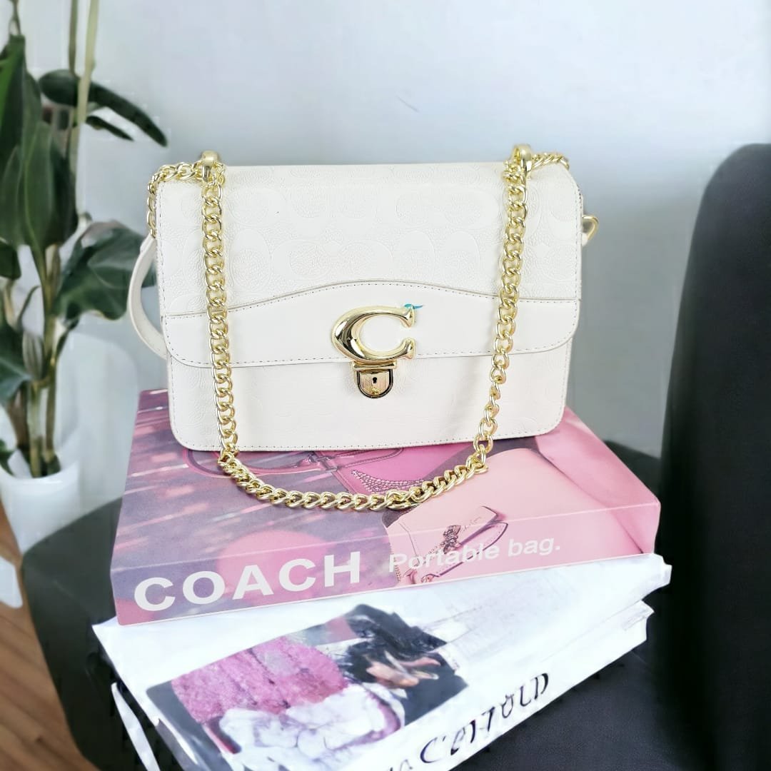 Coach-3261-white.jpeg Ladies Cross Body Hand Bag - Image 1