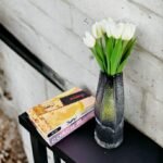 Black Frosted Glass Vase - Image 2