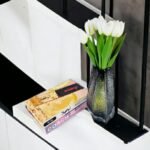 Black Frosted Glass Vase
