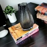 Black Frosted Glass Vase - Image 3