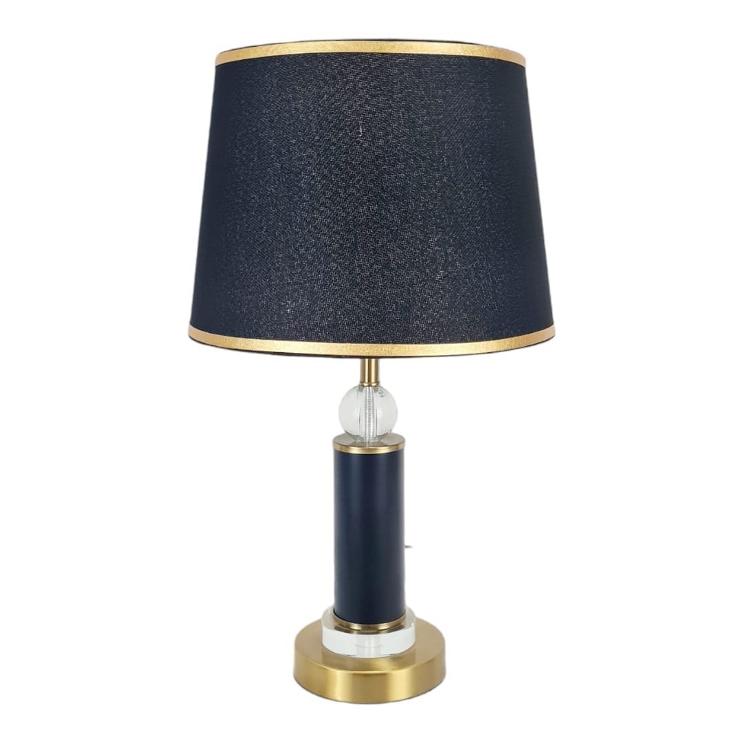 Crystal-Ball-Lamp-Pair-21-IN-P13500-Q2-NTL487-A.jpeg Crystal Ball Lamp Pair With Shades - Image 1