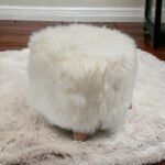 Ottoman Faux Fur Footstool - Image 2
