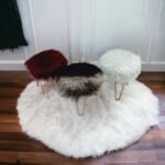 Elegant Fluffy Fur Footstool