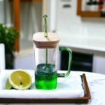 Transparent Glass Mug with Glass Straw and Bamboo Lid - Image 4