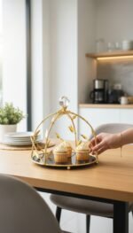 Gilded Leaf Birdcage Cake Stand - Image 2