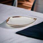 Porcelain Leaf-Shaped Serving Dish - Image 3