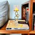 Metal Ring Crystal Ball Candle Stand - L - Image 2