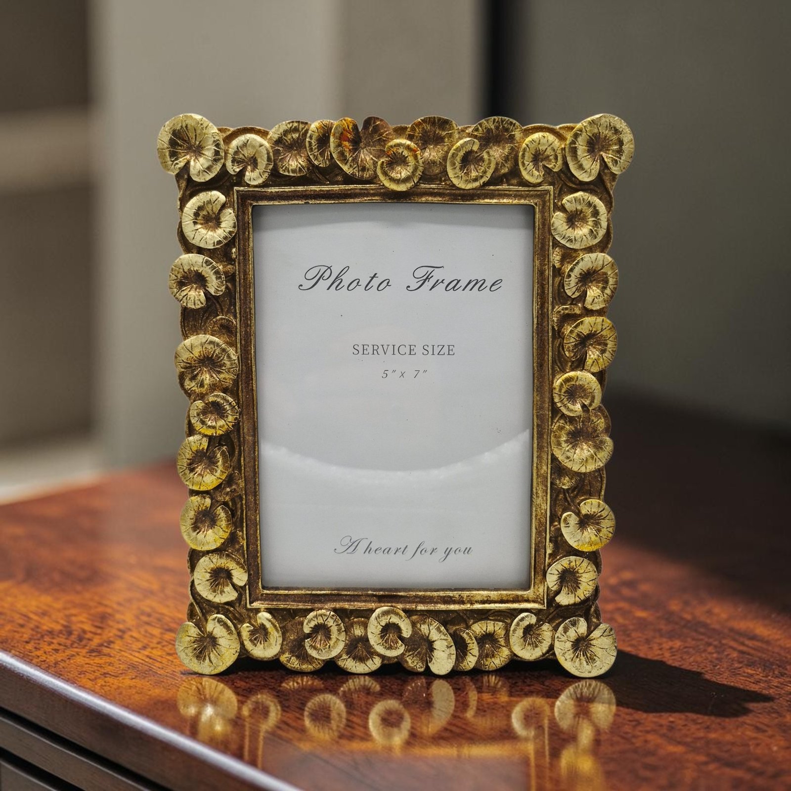 NTL524 The Golden Ivy Frame vintage photo frame Golden Ivy Frame - Image 1
