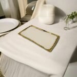 White Gold Porcelain Serving Trays - Image 3