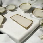 White Gold Porcelain Serving Trays - Image 4