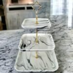 Porcelain Three Layer Desert Serving Platter