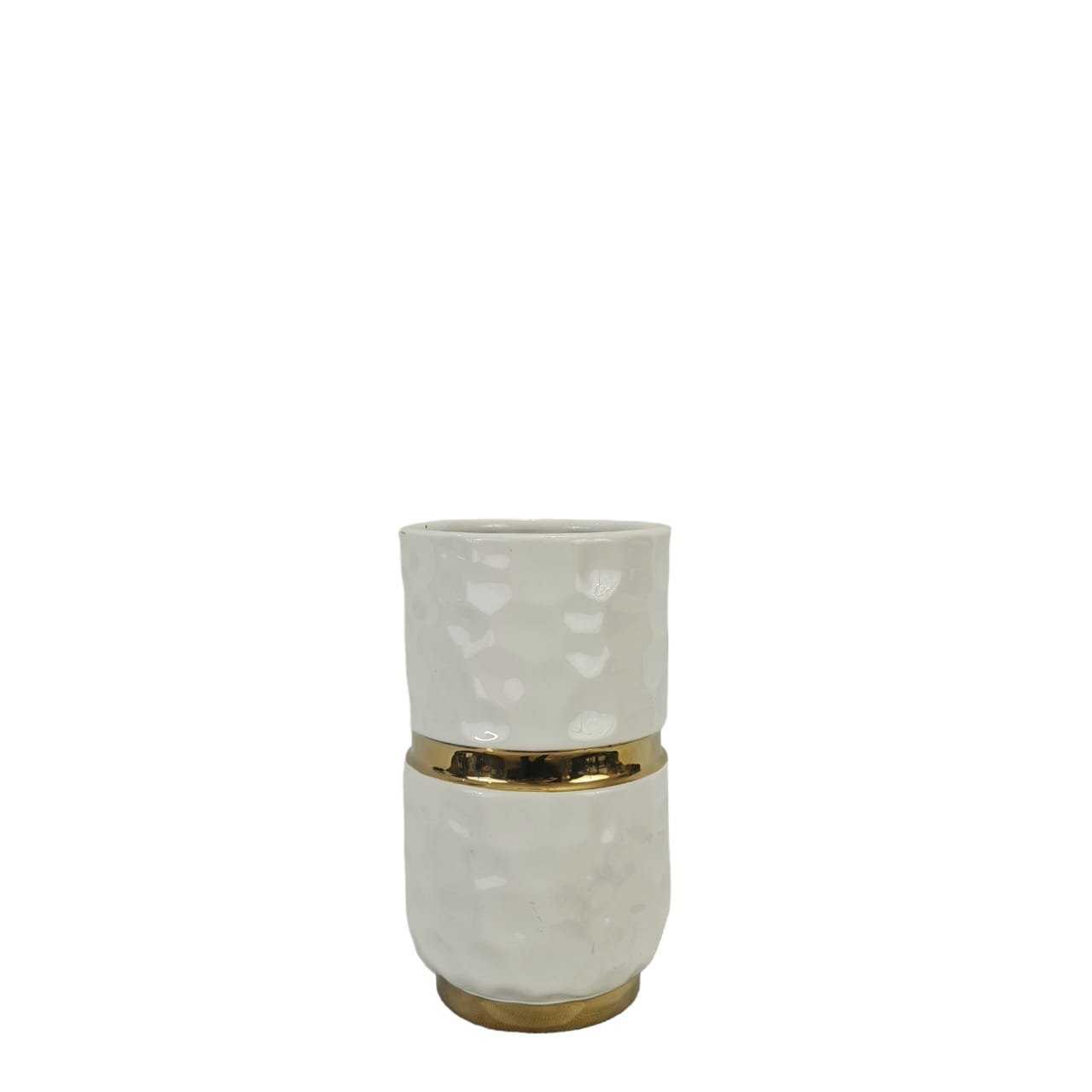 Porcelain-Vase-White-8-IN-P3750-Q1-NTL219.jpeg Porcelain Vase White - Image 1