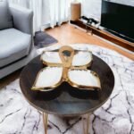 Porcelain Dry Fruit Dish with Wooden Handle - Image 4