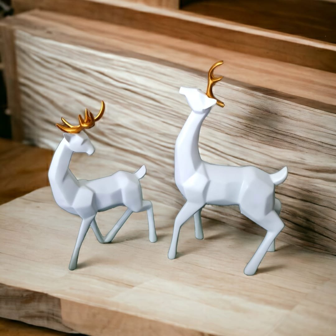 Resin-Deer-Set-1.jpeg Resin Deer Sculpture Set - Image 1