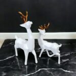 Resin Deer Sculpture Set - Image 2