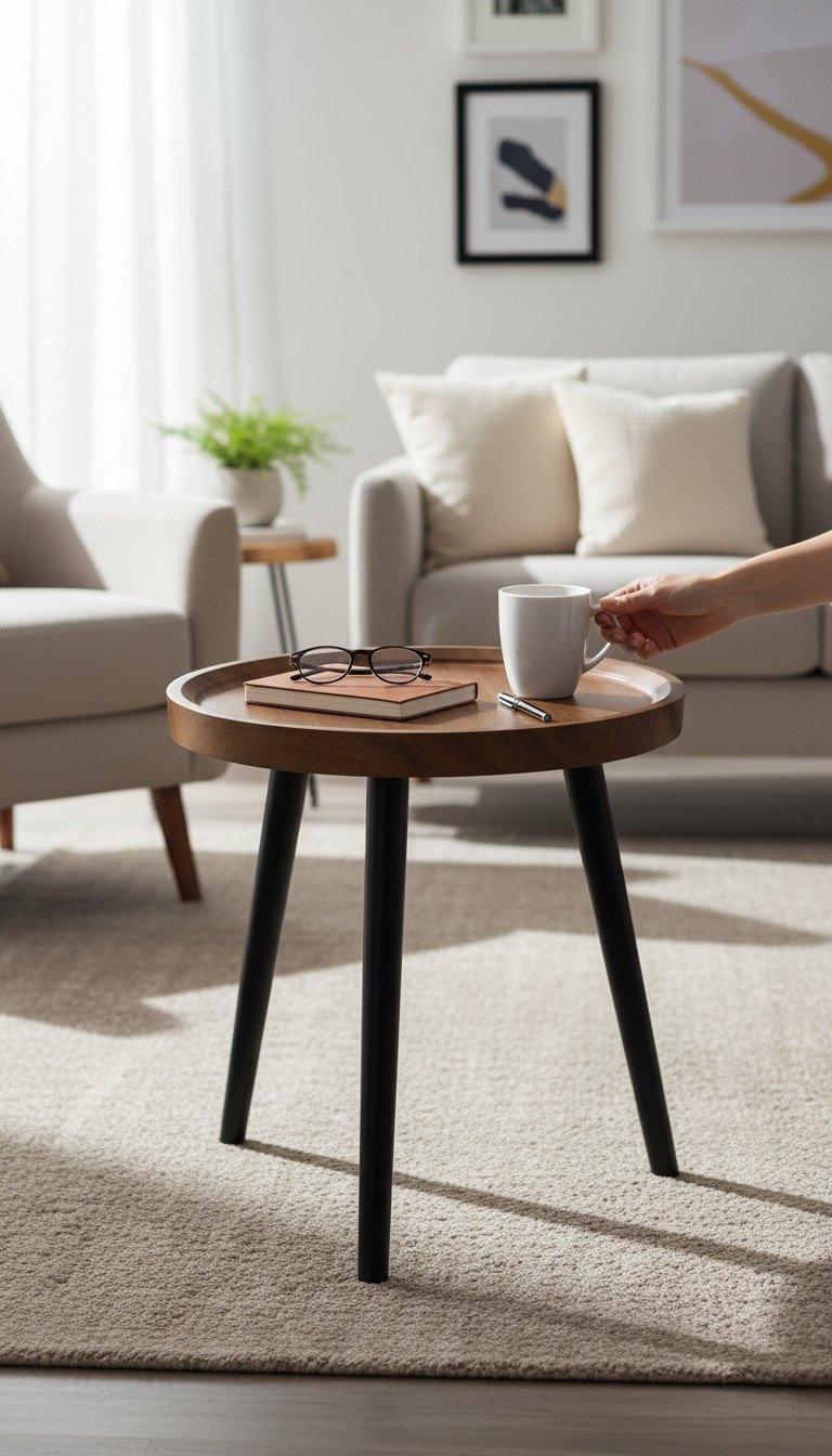 SM2417 Arlo Walnut Coffee Table | Small - Image 1