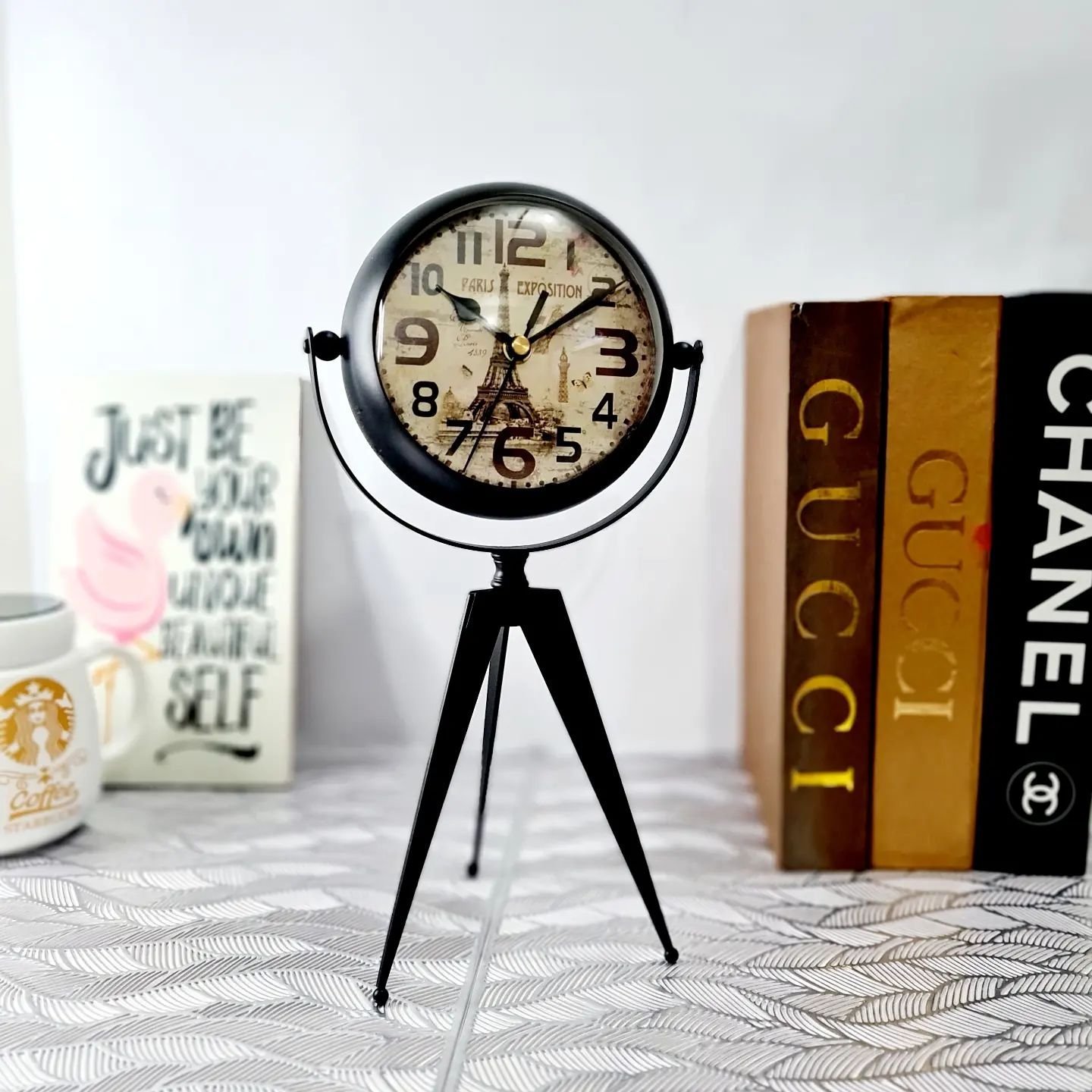 Tripod-Table-Clock-DR309-P5500-Q1-NTL437.jpg Tripod Table Clock - Image 1