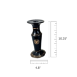 Black and Gold Porcelain Candle Stand - Image 6