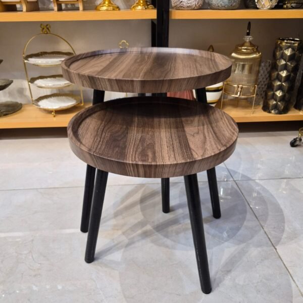 Luna Nesting Walnut Tables (Set of 2)