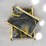 Aura Futuristic Acrylic Tray Set