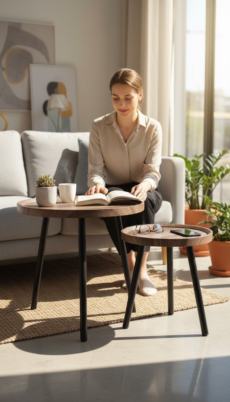 YSMC-44 & SM2417 Arlo Walnut Coffee Table | Large - Image 1