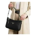 Luxe Logo Crossbody Bag | Pebbled Leather & Canvas Tote - Image 6