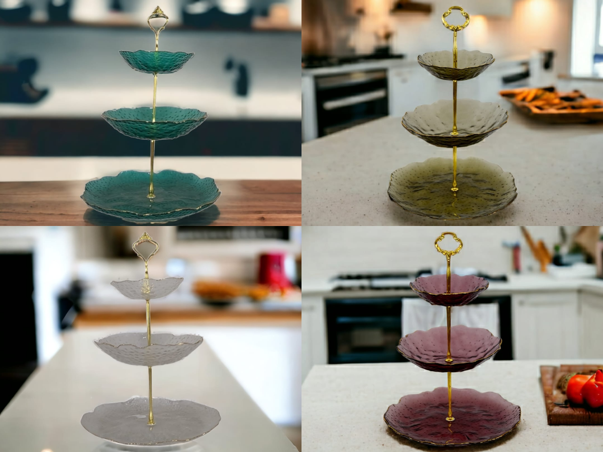 collage-1.png Three Tier Glass Serving Platter - Image 1