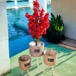 Woven Charm Flower Stand