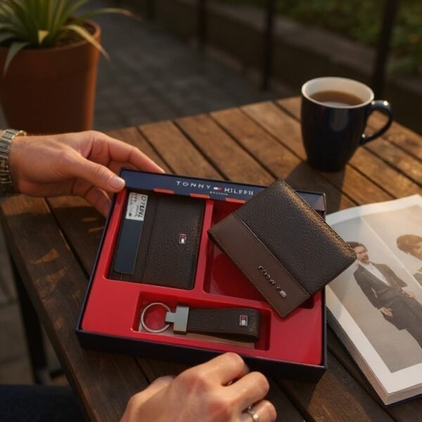 Coffee Wallet, Cardholder & Keychain Gift Set
