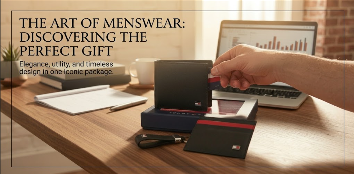 Black Wallet Gift Set for Men