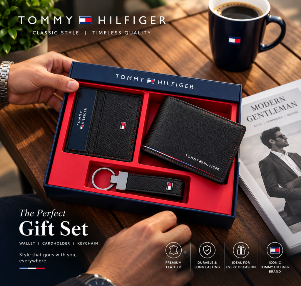 Coffee Leather Gift Set