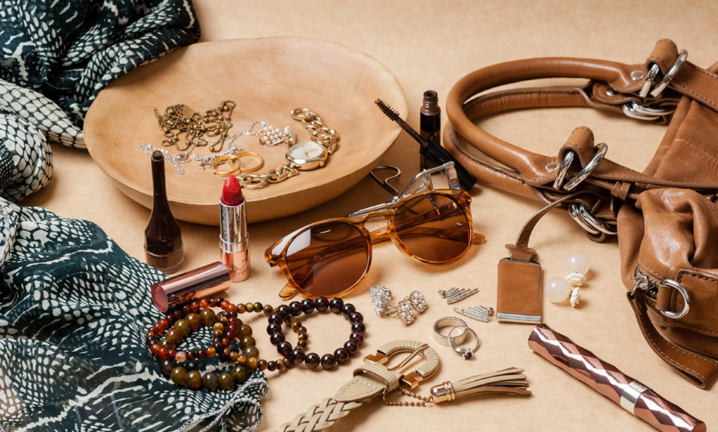 quiet luxury — understated handbag and décor styling