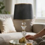 Vintage Brass Table Lamp - Image 3